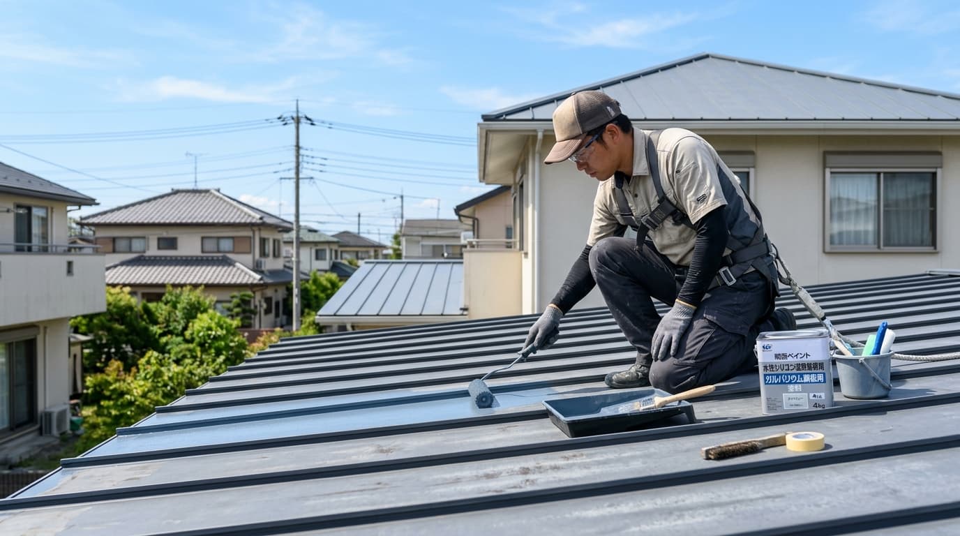 ガルバリウム鋼板屋根の塗装DIY｜下地処理と塗料選びのコツ