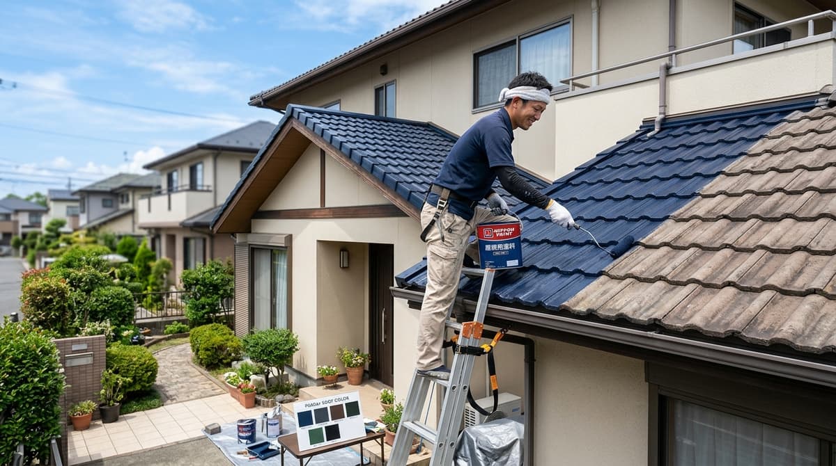 屋根塗装の色選び｜人気色ランキングと失敗しない配色のコツ