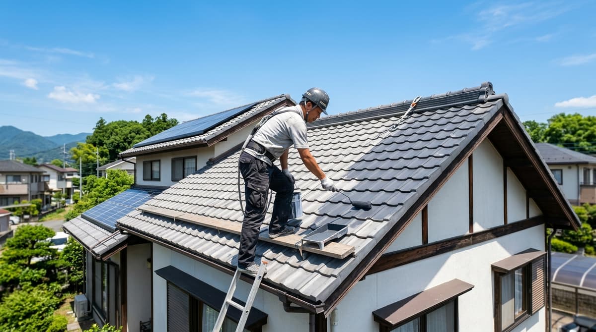 屋根塗装の天気条件｜雨・風・気温の判断基準